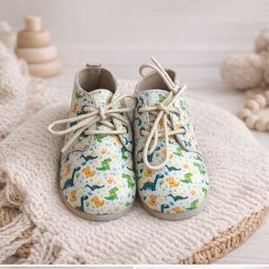 🦕 NWT Monkeyfeet Dinosaur Baby Shoes | Soft Sole | 2–3Y